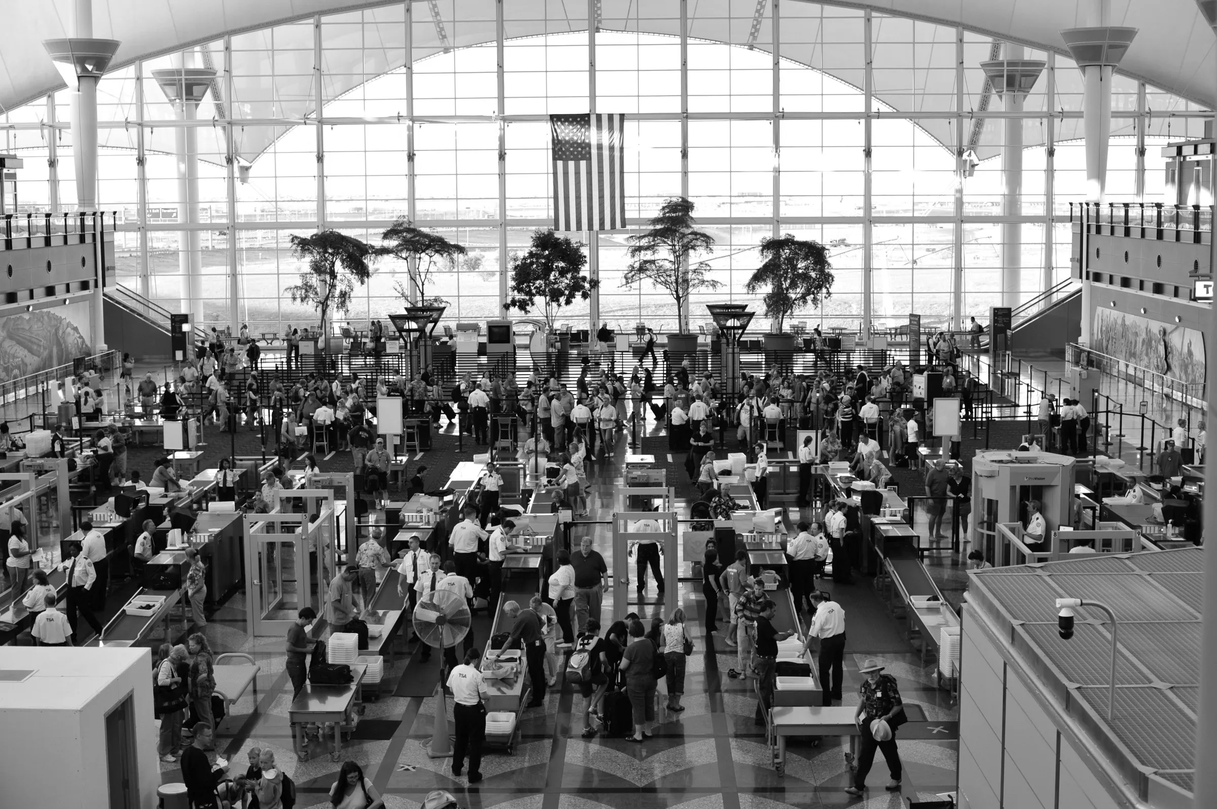 Airport security checkpoint